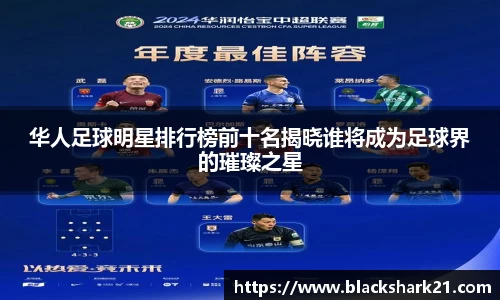 华人足球明星排行榜前十名揭晓谁将成为足球界的璀璨之星